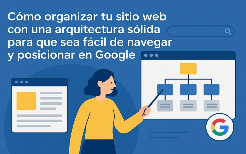 Cómo organizar tu sitio web con una arquitectura sólida para que sea fácil de navegar y posicionar en Google